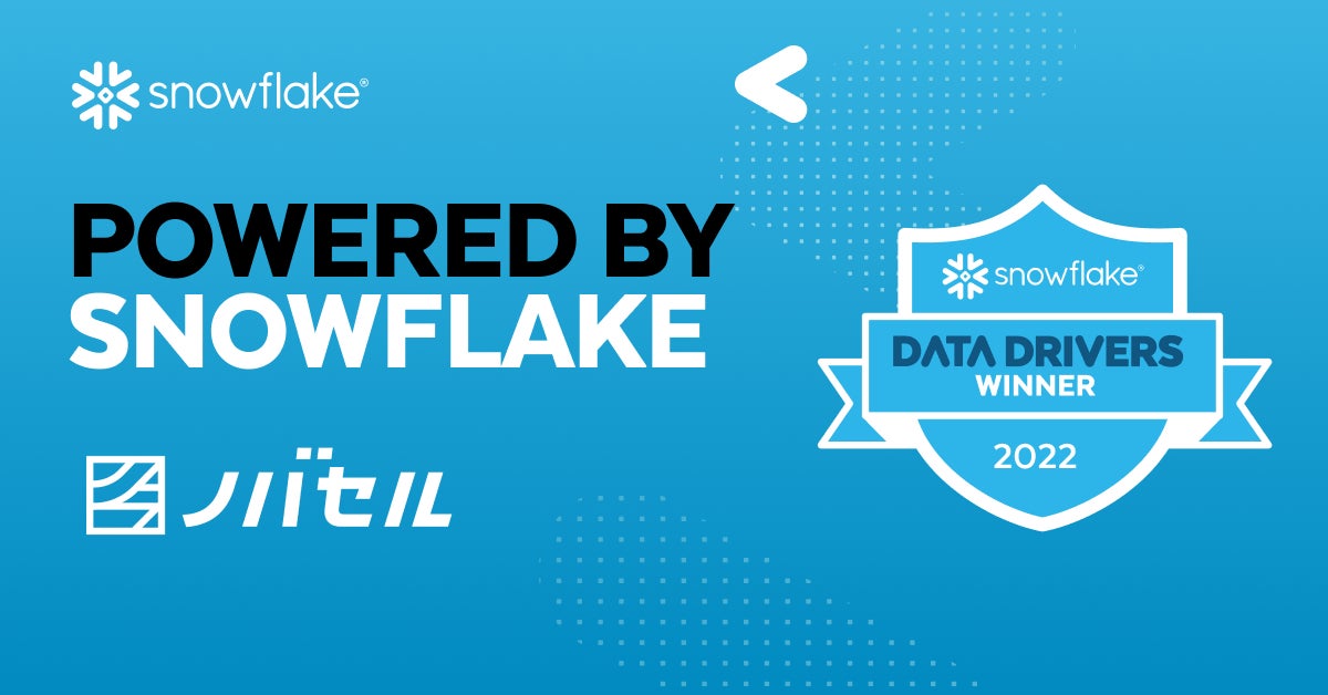 運用型テレビCMサービス「ノバセル」がSnowflakeの「Data Drivers Awards 2022」を受賞！のサブ画像1