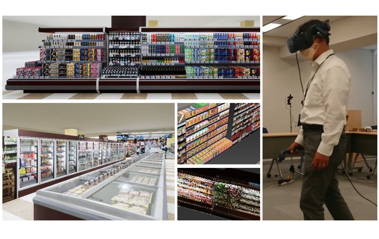 建築ＶＲのジオクリエイツ、スーパーの実店舗を再現したＶＲでショッパーの調査を開始のサブ画像1