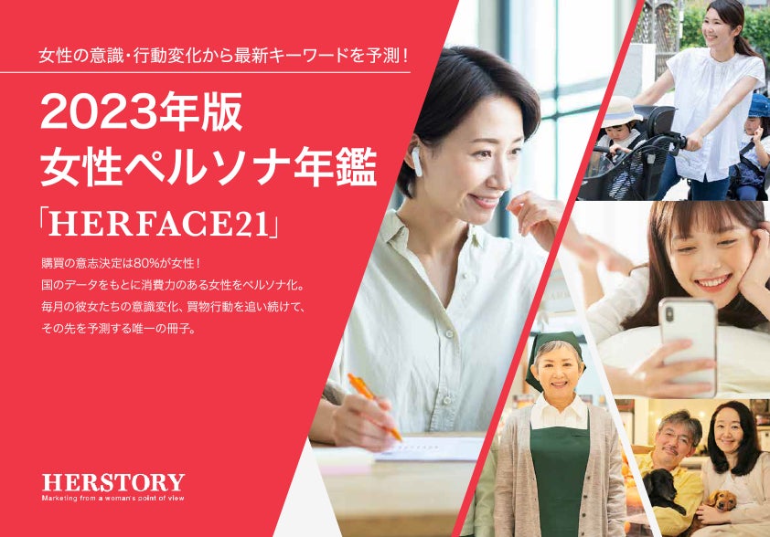 2023年のビジネスを動かすヒントが満載！日本の全世代の女性を独自調査した「2023年版女性ペルソナ年鑑『HERFACE21』の先行発売が開始！のサブ画像1