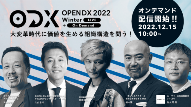 「OPEN DX 2022 Winter」 オンデマンド配信開始！のメイン画像