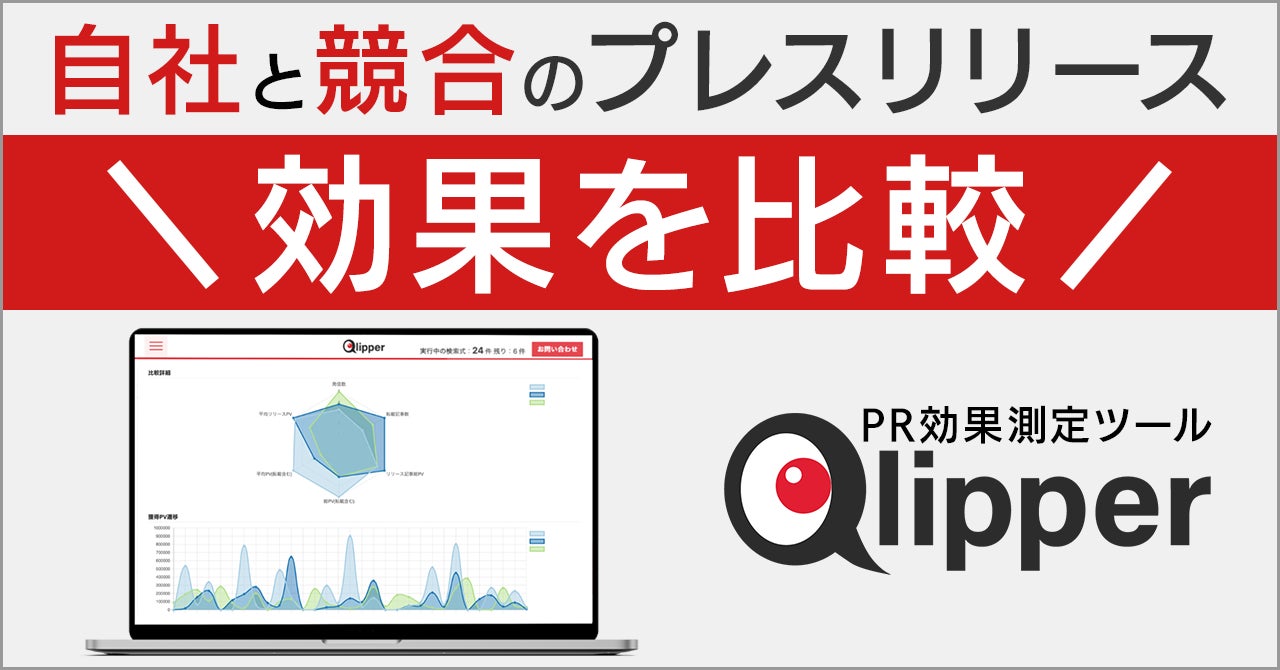 PR効果測定ツールQlipper、プレスリリースの効果で競合調査する機能を追加のサブ画像1