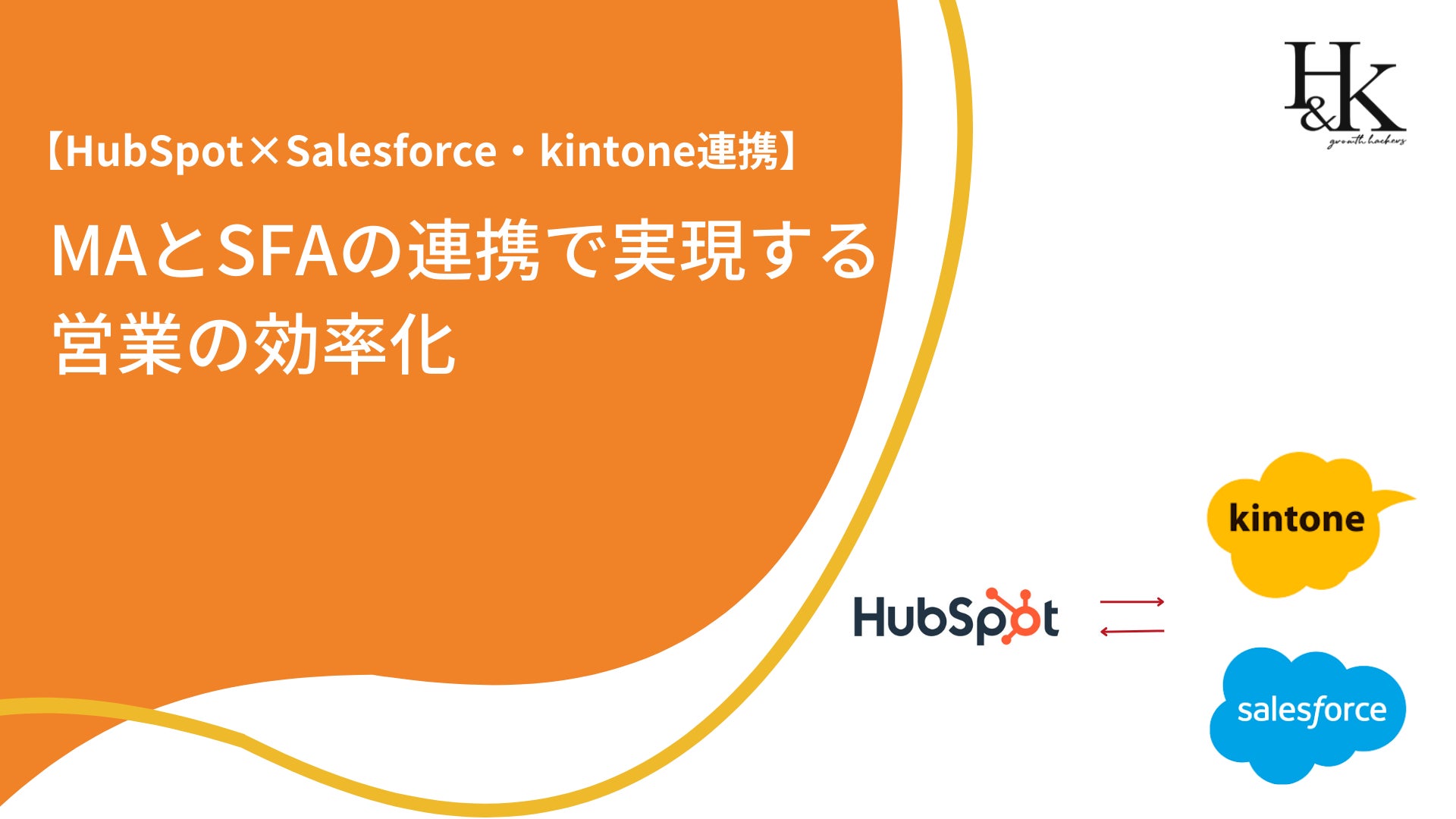 【HubSpot×Salesforce・kintone連携】「MAとSFAの連携で実現する営業の効率化」に関するホワイトペーパーを公開｜株式会社H&Kのサブ画像1